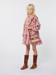 Chloé Pink Printed Long Sleeve Dress - Image 3 of 7