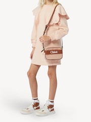 Chloé Pink Long Sleeve Jumper Dress With Frill Sleeves - Image 2 of 4