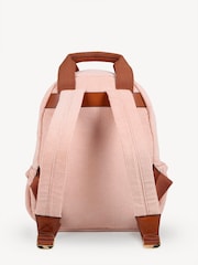Chloé Pink Chunky Corduroy Logo Backpack - Image 2 of 6
