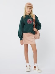 Chloé Pink Chunky Corduroy Logo Backpack - Image 5 of 6