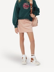 Chloé Pink Chunky Corduroy Logo Backpack - Image 6 of 6