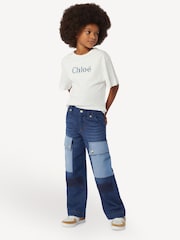 Chloé Cream Short Sleeve Logo T-Shirt - Image 3 of 3