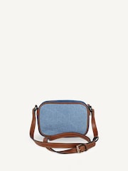 Chloé Blue Denim Logo Cross-Body Bag - Image 2 of 5