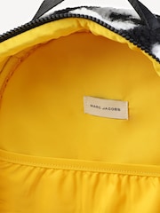 Marc Jacobs All Over Logo Faux Shearling Black Backpack - Image 7 of 9