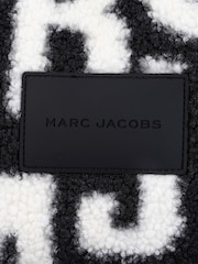 Marc Jacobs All Over Logo Faux Shearling Black Backpack - Image 9 of 9