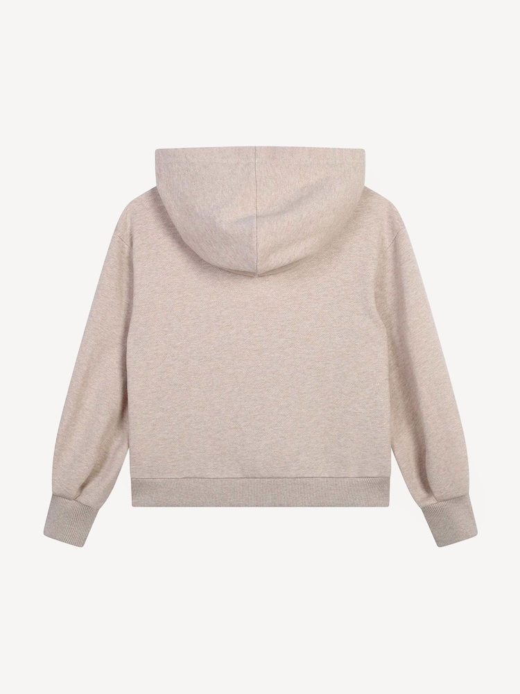 Chloé Natural Marl Logo Hoodie - Image 2 of 3