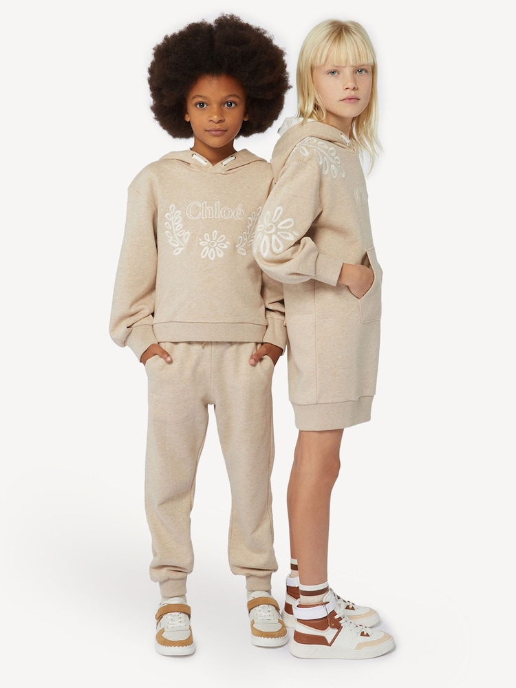 Chloé Natural Marl Logo Hoodie - Image 3 of 3
