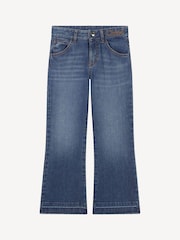 Chloé Blue Wide Leg Denim Jeans With Logo - Image 1 of 3
