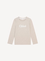 Chloé Long Sleeve Logo T-Shirt - Image 1 of 2