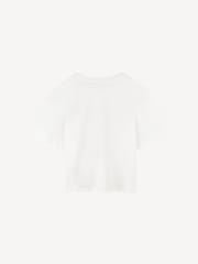 Chloé Shirt Sleeve Printed Logo White T-Shirt - Image 2 of 3