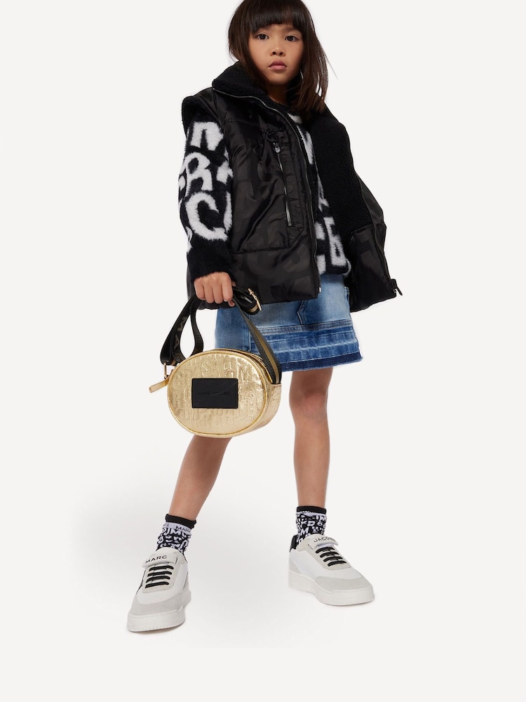 Marc Jacobs Gold Logo Cross-Body Bag - Image 1 of 7 Marc Jacobs Gold Logo Cross-Body Bag - Image 1 of 7