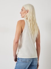 Hush White Jada Fine Gauge Knitted Tank Top - Image 2 of 4
