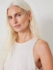 Hush White Jada Fine Gauge Knitted Tank Top - Image 3 of 4