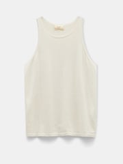 Hush White Jada Fine Gauge Knitted Tank Top - Image 4 of 4