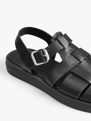 Hush Black Brisa Leather Sandals - Image 4 of 5