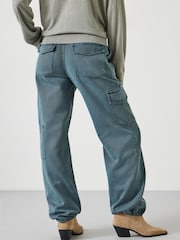 Hush Grey Beatrice Soft Utility Trousers - Image 3 of 5