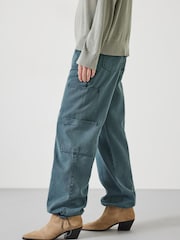 Hush Grey Beatrice Soft Utility Trousers - Image 4 of 5