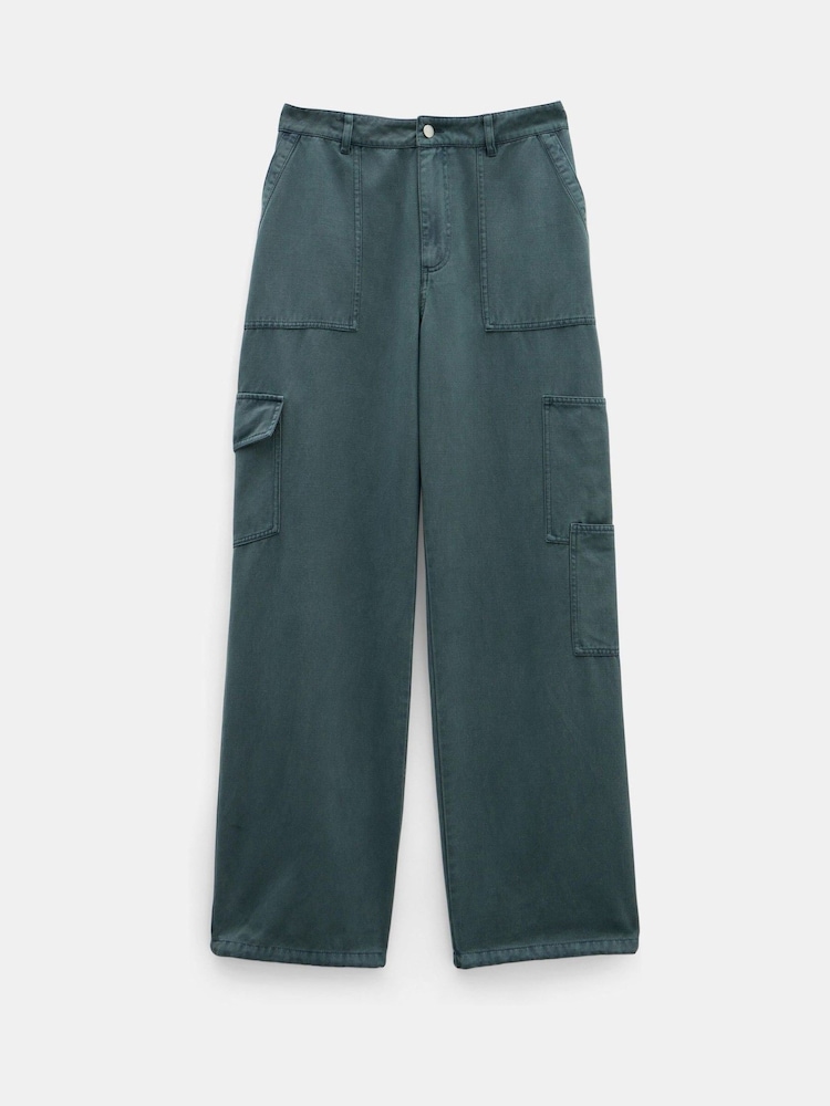 Hush Grey Beatrice Soft Utility Trousers - Image 5 of 5
