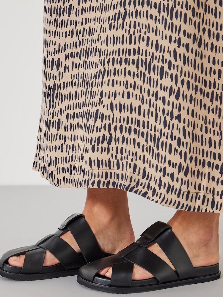 Hush Black Cora Closed Toe Cage Sandals - Image 1 of 3 Hush Black Cora Closed Toe Cage Sandals - Image 1 of 3