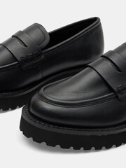 Hush Black Blake Cleated Leather Loafers - Image 4 of 4