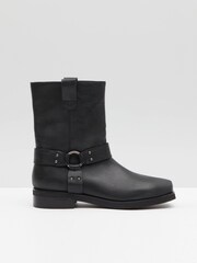 Hush Black Oakley Biker Boots - Image 2 of 4