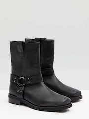 Hush Black Oakley Biker Boots - Image 3 of 4