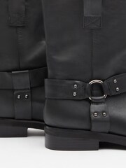 Hush Black Oakley Biker Boots - Image 4 of 4
