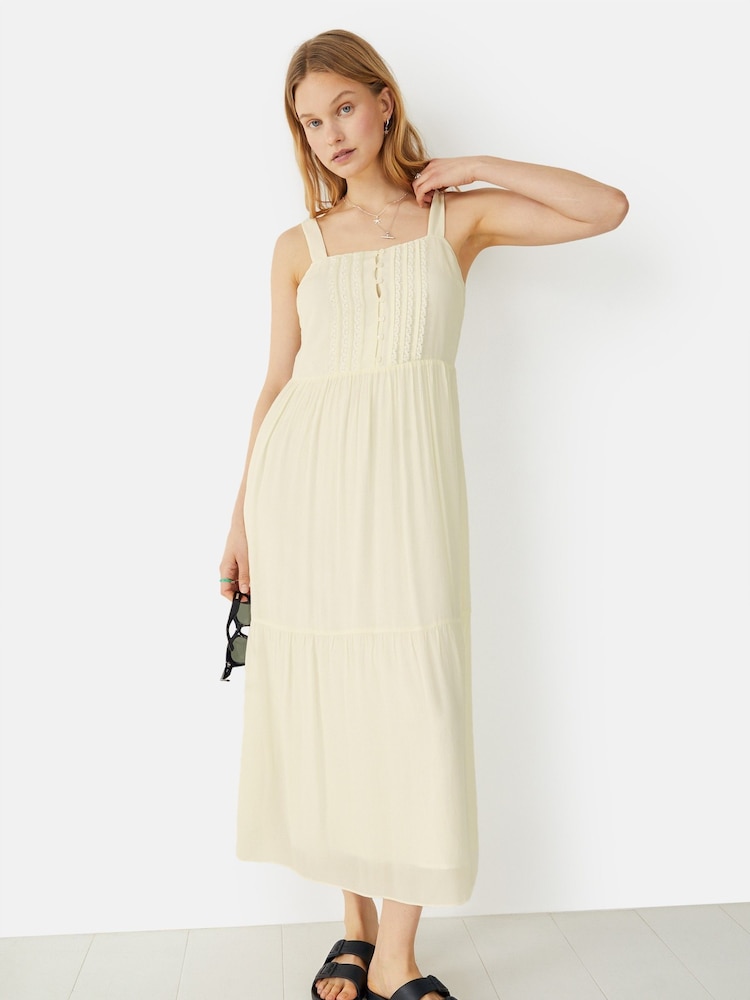 Hush Cream Katrina Lace Midi Dress - Image 1 of 4