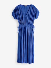 Hush Blue Jodie Plisse Midi Dress - Image 1 of 1