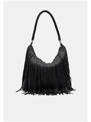 Hush Black Anderson Fringe Shoulder Bag - Image 3 of 5