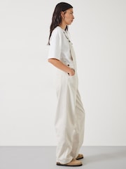 Hush Cream Maya Relaxed Straight Leg Dungarees - Image 2 of 4