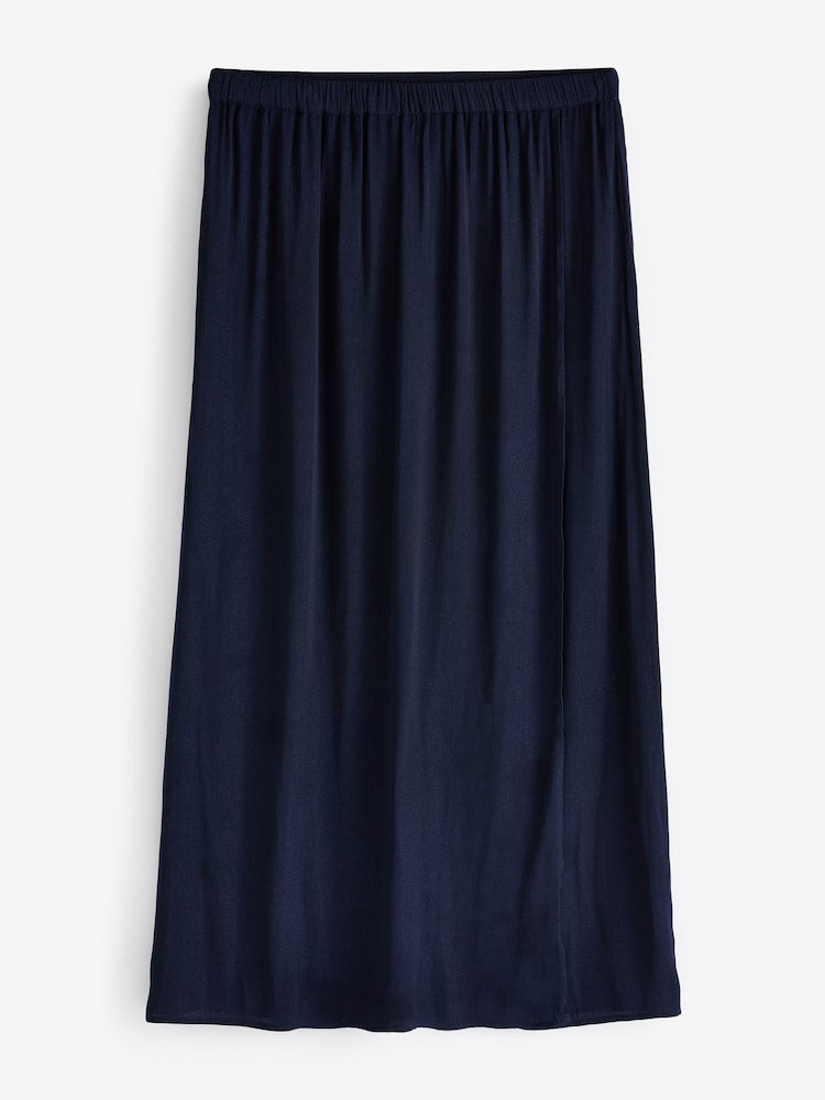 Hush Blue Simmi Wrap Maxi Skirt - Image 5 of 5