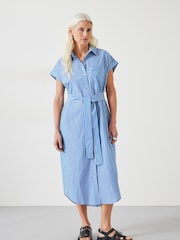 Hush Blue Romee Midi Shirt Dress - Image 1 of 5