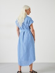 Hush Blue Romee Midi Shirt Dress - Image 3 of 5