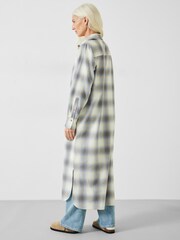 Hush Cream Aida Check Midi Dress - Image 2 of 4