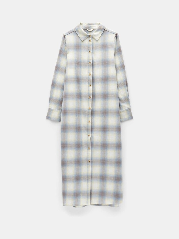 Hush Cream Aida Check Midi Dress - Image 4 of 4