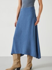 Hush Purple Layla Textured Midi Skirt - Image 2 of 5