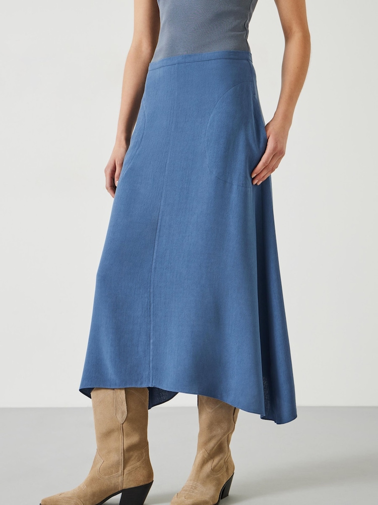 Hush Purple Layla Textured Midi Skirt - Image 2 of 5