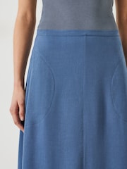 Hush Purple Layla Textured Midi Skirt - Image 4 of 5