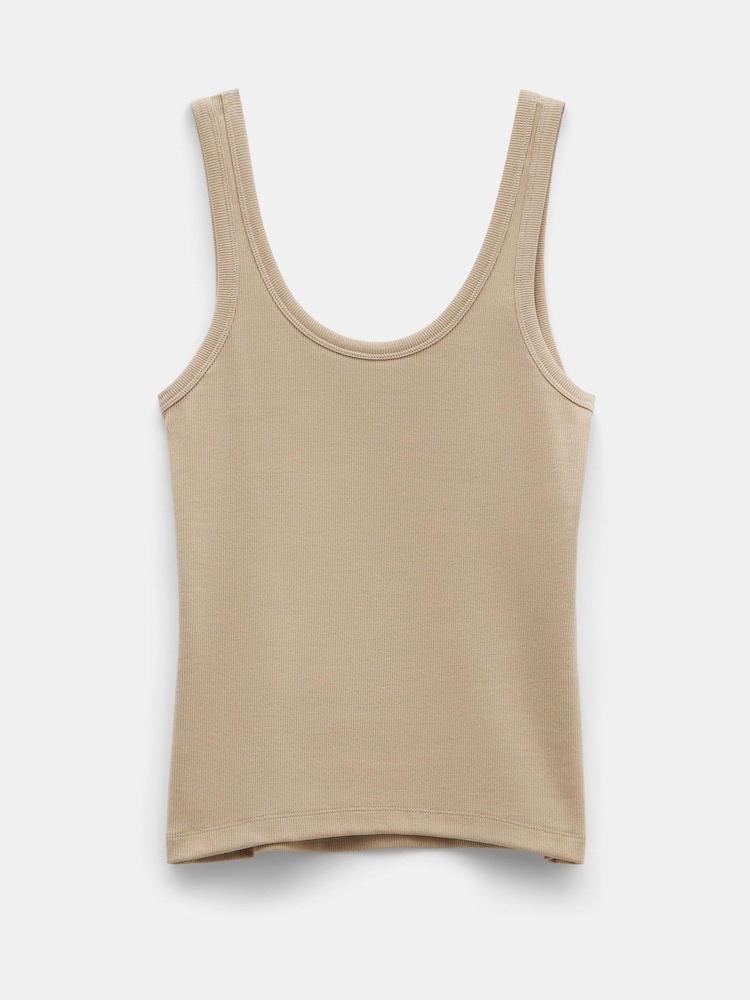 Hush Ribbed кругле декольте Vest - Image 5 of 5