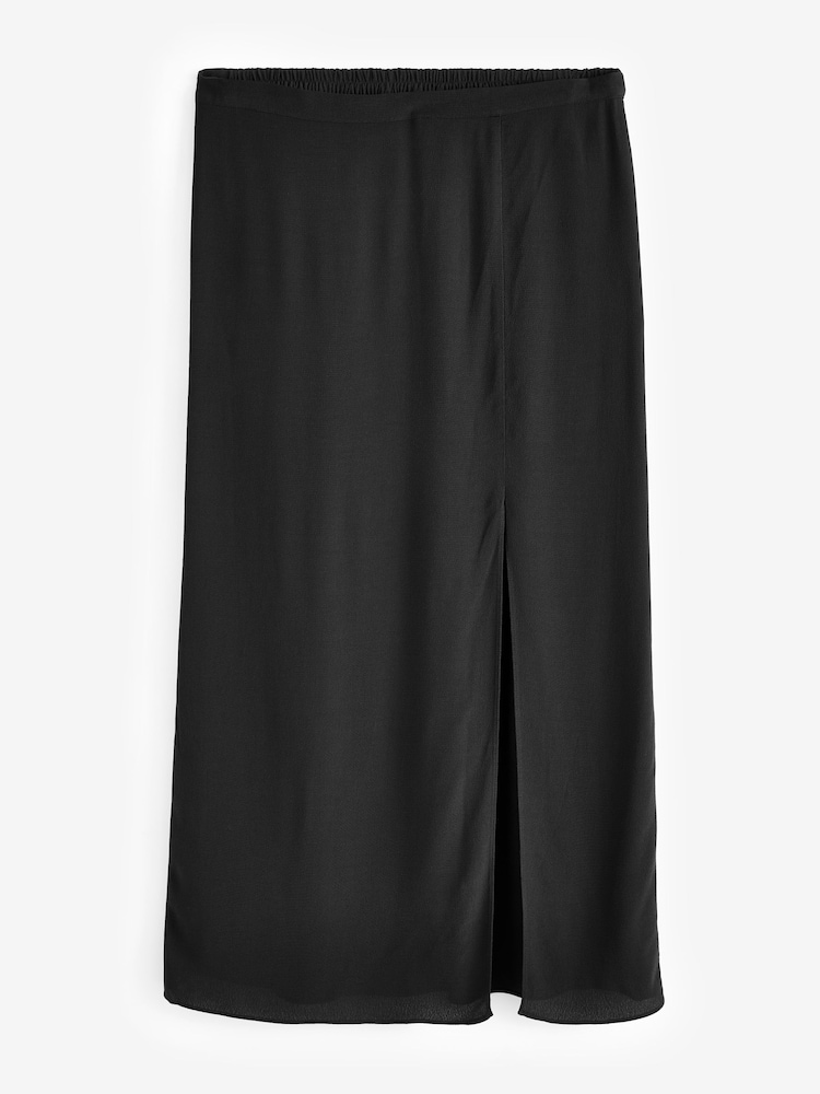 Hush Black Anya Split Maxi Skirt - Image 3 of 3