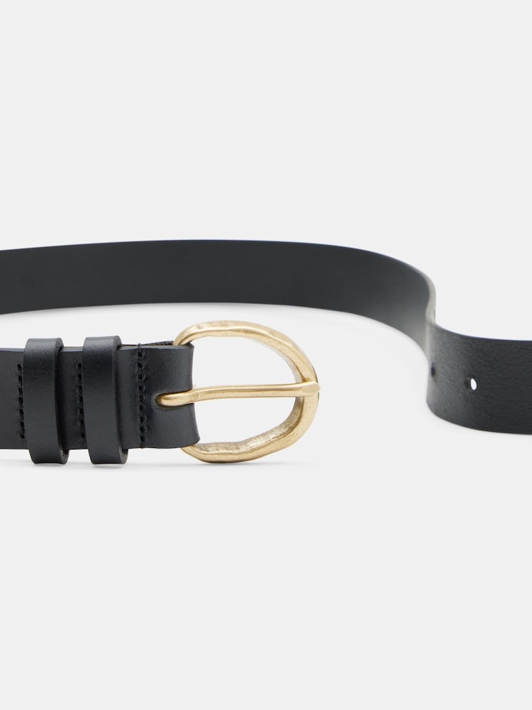 Hush Black Harlee Hammered Belt - Image 3 of 3 Hush Black Harlee Hammered Belt - Image 3 of 3