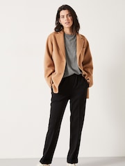Hush Black Slim Pull On Suit Trousers - Image 1 of 5