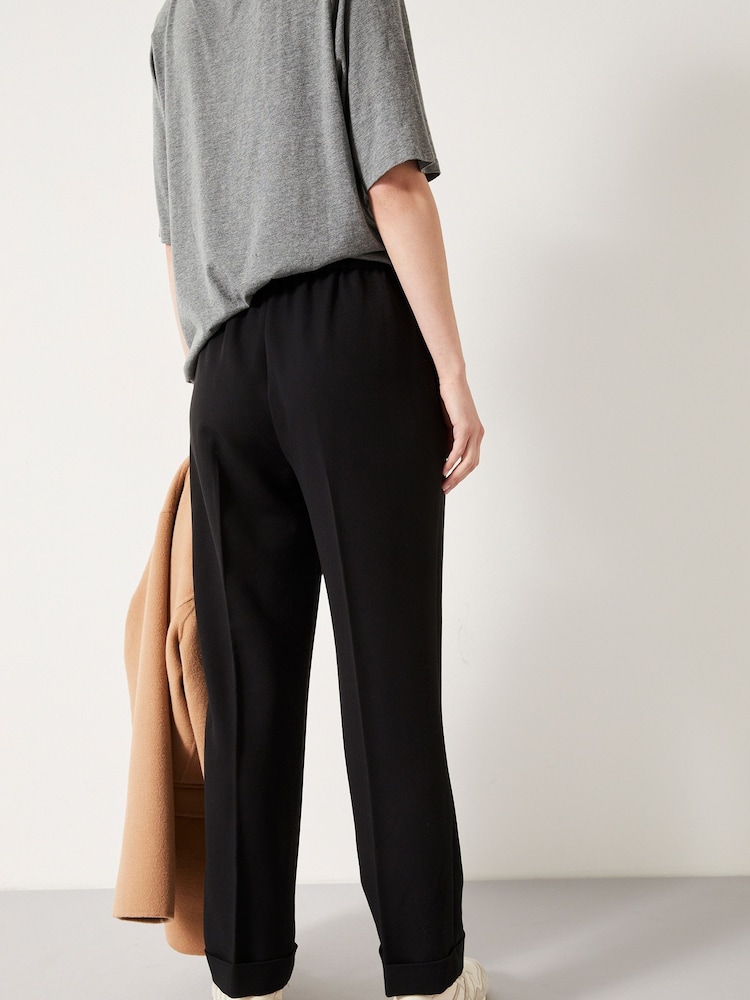 Hush Black Slim Pull On Suit Trousers - Image 2 of 5