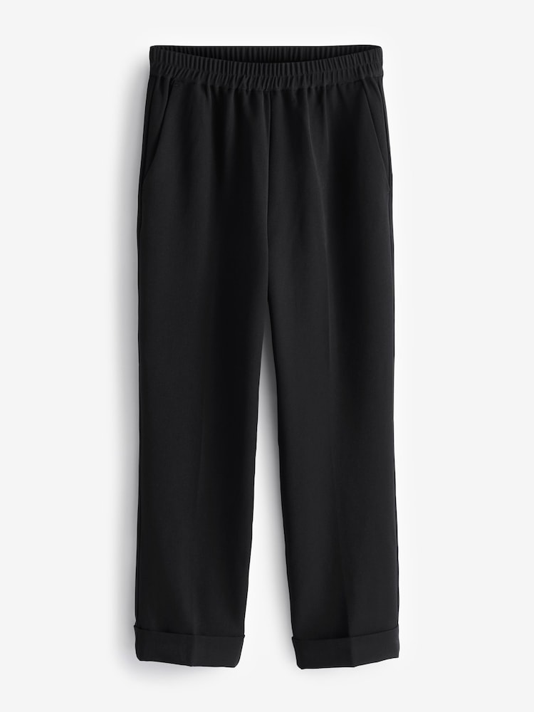 Hush Black Slim Pull On Suit Trousers - Image 5 of 5