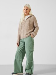 Hush Green Tulsy Wide Cargo Trousers - Image 1 of 5