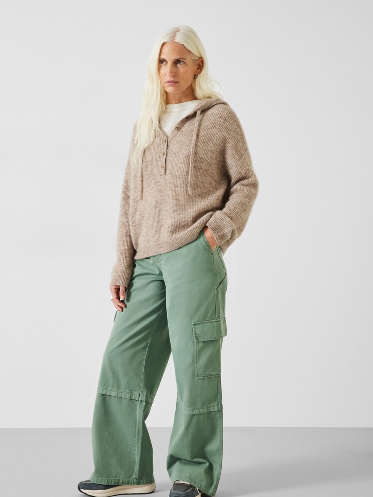 Hush Green Tulsy Wide Cargo Trousers - Image 1 of 5