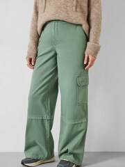 Hush Green Tulsy Wide Cargo Trousers - Image 2 of 5