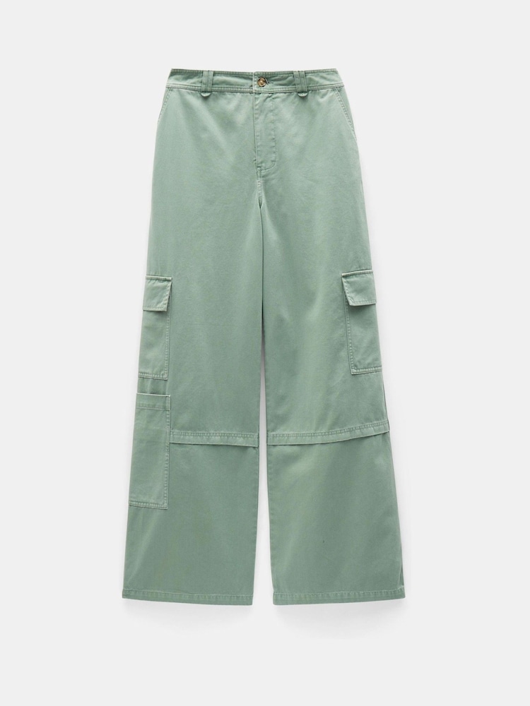 Hush Green Tulsy Wide Cargo Trousers - Image 5 of 5