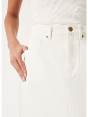 Hush Cream Jaz Denim Maxi Skirt - Image 4 of 5